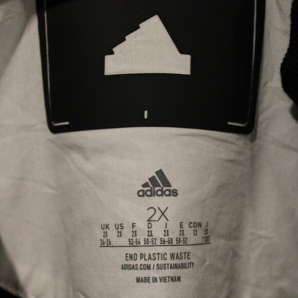 Adidas | Women's Plus Size | Cropped Track Top Jacket | Black | 2X - Picture 7 of 7